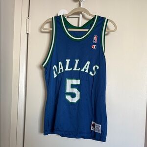 Dallas Mavericks Jason Kidd 90s Champion Jersey- Size 40